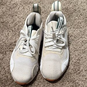 Reebok White and Green Sneakers